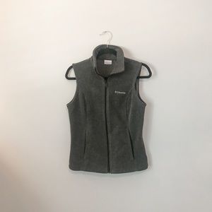 Columbia Fleece Vest Grey Like New XS
